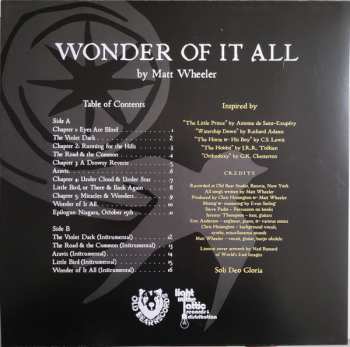 LP Matt Wheeler: The Wonder Of It All