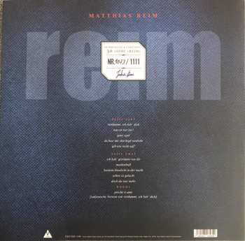 LP Matthias Reim: Reim LTD | NUM | CLR