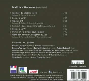 CD Eugénie Warnier: Abendmusiken Concerti Vocali / Sonate / Partitie