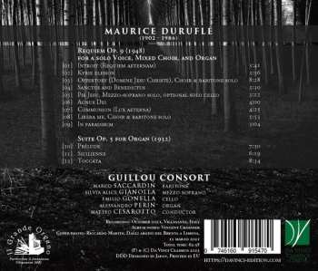 CD Maurice Duruflé: Requiem Op. 9, Suite Op. 5