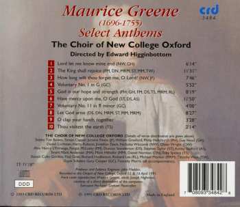 CD The New College Oxford Choir: Select Anthems