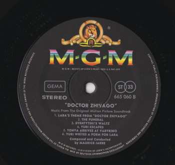 LP Maurice Jarre: Doctor Schiwago - The Original Soundtrack Album