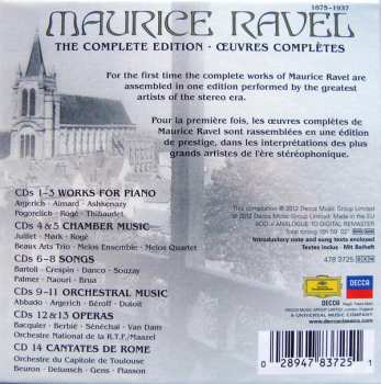 14CD/Box Set Maurice Ravel: The Complete Edition = Œuvres Complètes
