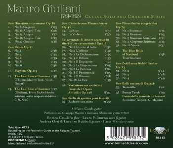 CD Mauro Giuliani: Guitar Solo And Chamber Music