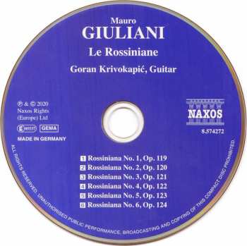 CD Mauro Giuliani: Le Rossiniane