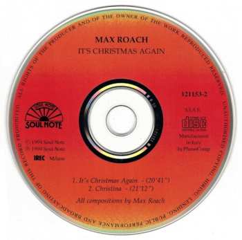 CD Max Roach: It's Christmas Again