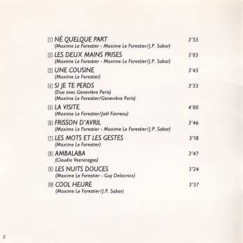 CD Maxime Le Forestier: Né Quelque Part