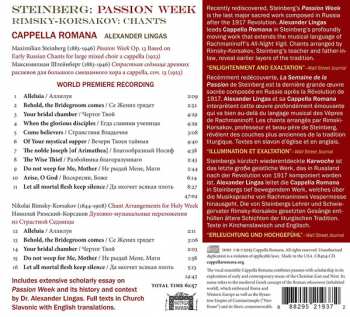 CD Maximilian Steinberg: Passion Week