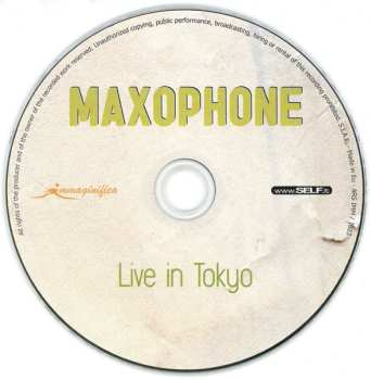 CD Maxophone: Live In Tokyo