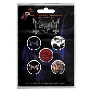 Merch Mayhem: Set of Buttons De Mysteriis Dom Sathanas 