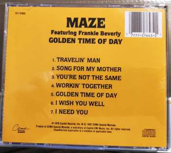 CD Maze Featuring Frankie Beverly: Golden Time Of Day