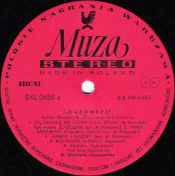 LP Mazowsze: Mazowsze