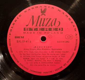 LP Mazowsze: The Polish Song And Dance Ensemble, Vol. 1