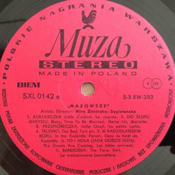 LP Mazowsze: The Polish Song And Dance Ensemble, Vol. 2