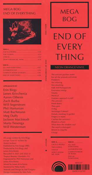 LP Mega Bog: End Of Everything CLR