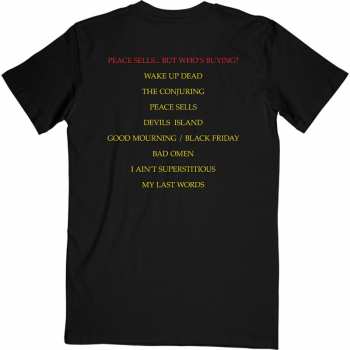 Merch Megadeth: Tričko Peace Sells… Track List  S