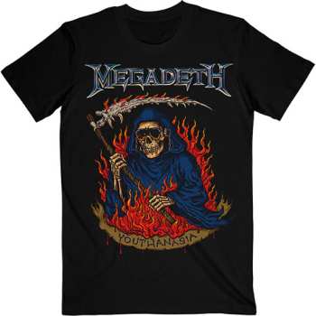 Merch Megadeth: T-shirt Youthanasia Flames