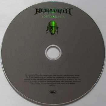 CD Megadeth: Youthanasia