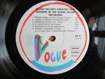 LP Members Of The Glenn Miller Orchestra: Glenn Miller Greatest Hits CLR