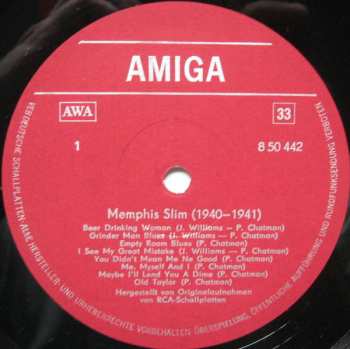 LP Memphis Slim: Memphis Slim