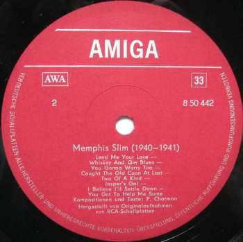 LP Memphis Slim: Memphis Slim