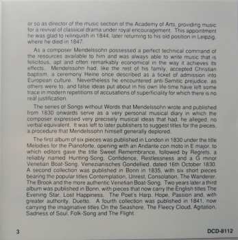 CD Felix Mendelssohn-Bartholdy: Mendelssohn: Song Without Words Vol. 1