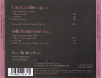 CD Felix Mendelssohn-Bartholdy: Violin Concertos