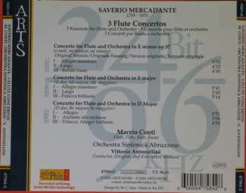 CD Giuseppe Saverio Mercadante: 3 Flute Concertos