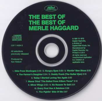 CD Merle Haggard: The Best Of The Best Of Merle Haggard