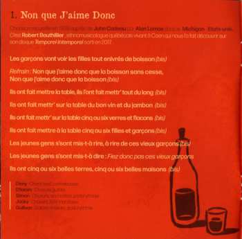 CD Mes Souliers Sont Rouges: Ce Qui Nous Lie