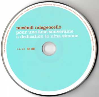 CD Me'Shell NdegéOcello: Pour Une Âme Souveraine A Dedication To Nina Simone