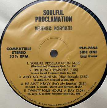 LP Messengers Incorporated: Soulful Proclamation LTD