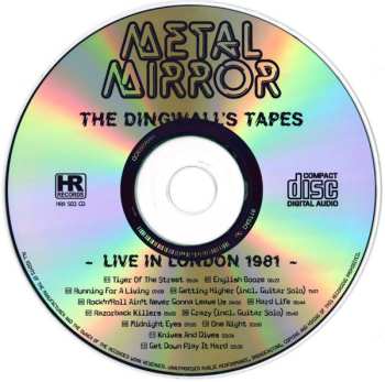 CD Metal Mirror: The Dingwalls Tapes LTD