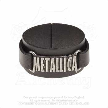 Merch Metallica: Leather Bracelet Logo Metallica
