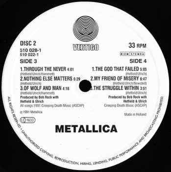 2LP Metallica: Metallica (2xLP)