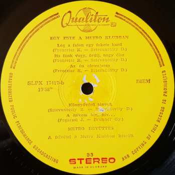 LP Metro: Egy Este A Metro Klubban