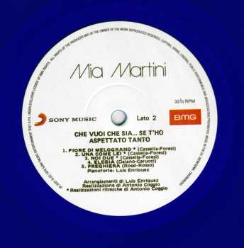 LP Mia Martini: Che Vuoi Che Sia... Se T'ho Aspettato Tanto CLR | LTD | NUM