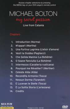 DVD Michael Bolton: My Secret Passion (Live From Catania)