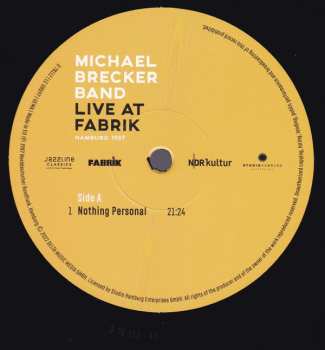 2LP The Michael Brecker Band: Live At Fabrik - Hamburg 1987
