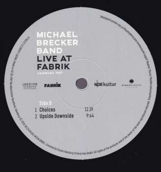 2LP The Michael Brecker Band: Live At Fabrik - Hamburg 1987