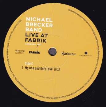 2LP The Michael Brecker Band: Live At Fabrik - Hamburg 1987