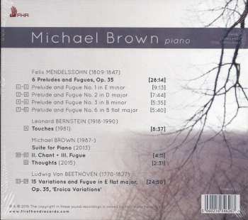CD Ludwig van Beethoven: Preludes And Fugues, Op. 35; Eroica Variations, Op. 35; Touches; Chand And Fugue; Thoughts