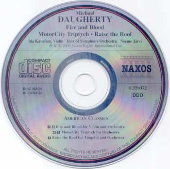 CD Detroit Symphony Orchestra: Fire & Blood • MotorCity Triptych • Raise The Roof