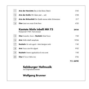 CD Maria Ladurner: Die Ährenleserin / Ninfe Inbelli