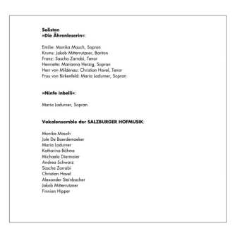 CD Maria Ladurner: Die Ährenleserin / Ninfe Inbelli