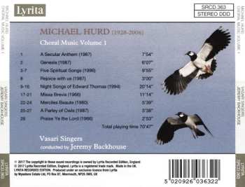 CD Vasari Singers: Choral Music, Volume 1
