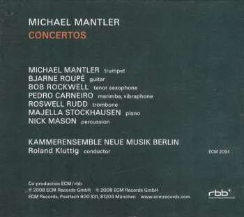 CD Michael Mantler: Concertos