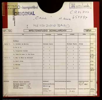 LP Michael Naura Quartet: Call