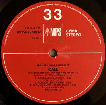 LP Michael Naura Quartet: Call