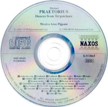 CD Michael Praetorius: Dances From Terpsichore